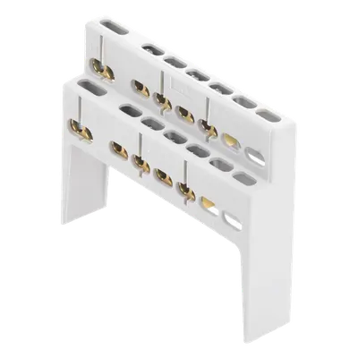 Soporte para Barra de Conexión / 8 Módulos / 8+2 Entradas / IP40 / 230/400V AC