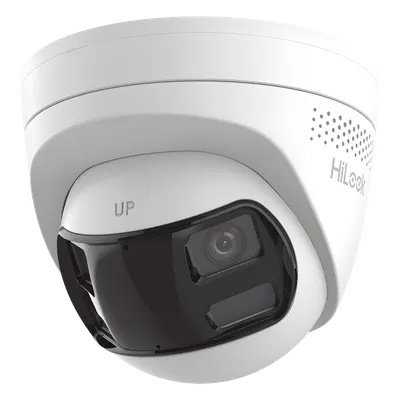 Cámara Turret IP / 8 Megapixel / Panorámica 180° / Dual Light 30 m (98.4 ft) / PoE / Audio Bidireccional / IP67