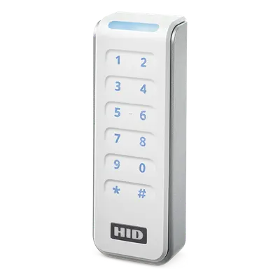 Lector de acceso HID Signo R20KFW con teclado y credenciales móviles
