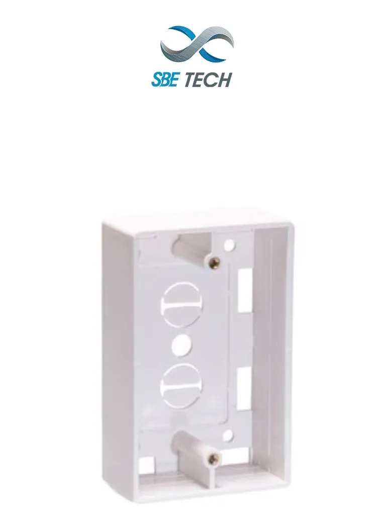 Caja universal SBE TECH SBE-CUNIV2 de PVC para una salida