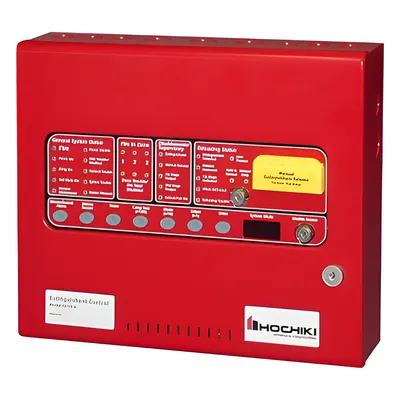 Panel de Liberación HOCHIKI HCVR-3-R con 3 Zonas y Temporizador Ajustable