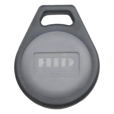 Llavero de Proximidad / 125 kHz / 31.75 x 39.4 mm / Formato Corporate 1000 y Elite / Negro con Gris