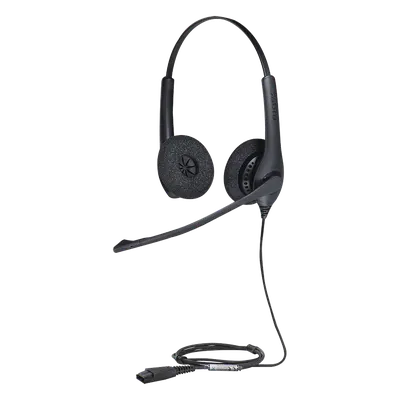Diadema profesional Jabra Biz 1500 Duo QD para contact center