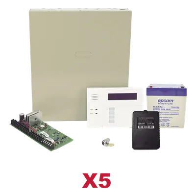 Kit de alarma híbrido Honeywell Home Resideo VISTA48KIT5/6160RF con 5 paneles