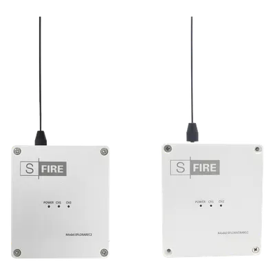 Kit inalámbrico SFIRE SFLORAKIT de largo alcance y 2 relevadores