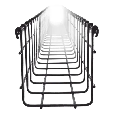 Charola Tipo Malla / 105 mm x 100 mm / Acabado Electro Zinc / Tramo 3 m (9.8 ft)