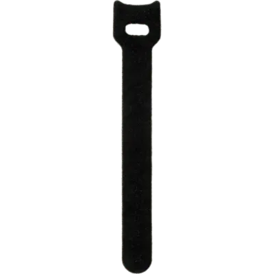 Cinchos de Velcro para Cables / Reutilizables / 20 × 200 mm / Negro / Paquete 10 Piezas