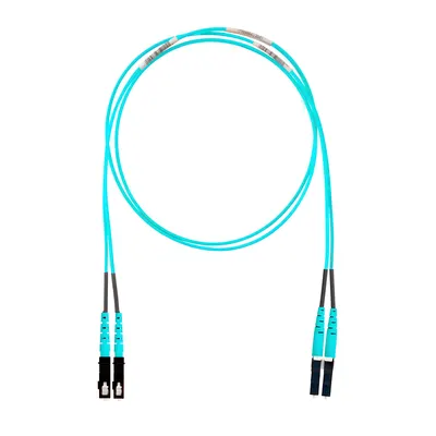 Jumper de Fibra Óptica / Multimodo OM4 50/125 / LC-SC Duplex / OFNR Riser / Aqua / 5 m (16.40 pies)