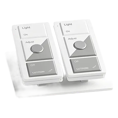 Pedestal de mesa Lutron Caseta Wireless LPED2WH para dos controles