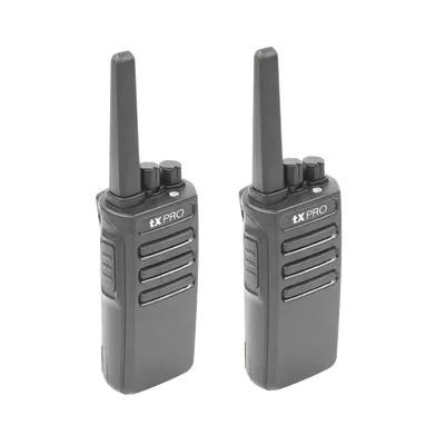 Radios portátiles TX PRO TX600DUO UHF de 5 W con 16 canales