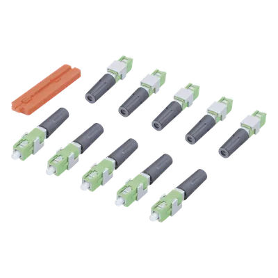 Conector mecánico TEMPO SCAPCMCS10 monomodo SC/APC de 3 mm