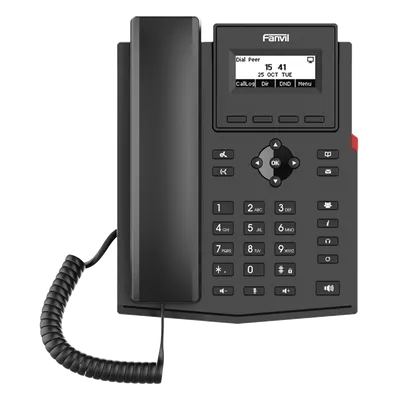 Teléfono IP Fanvil X301G con 2 líneas SIP y puertos Gigabit