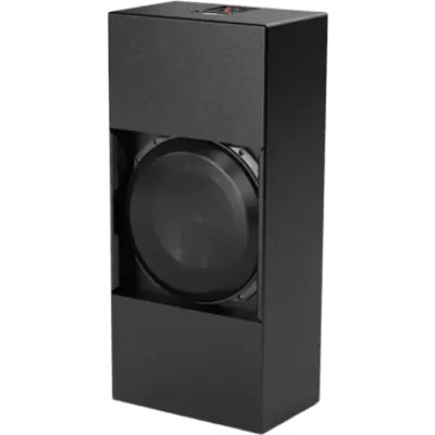 Subwoofer de Cine Personalizado / 13.5 in (343 mm) / Carcasa Sellada / Profundidad 9 in (229 mm) / Potencia RMS 1000 W / Respuesta de Frecuencia 22 Hz-150 Hz / Acabado Texturizado Negro / Rejillas Incluidas / JL Audio Fathom