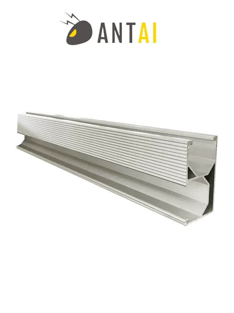 Riel para montaje solar ANTAI SOLAR de aluminio anodizado, 2400 mm