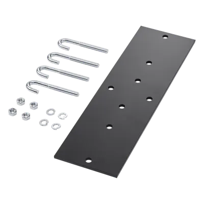 Accesorio de Soporte Final / Escalerilla 18 in (1.5 ft) / Acero / Acabado en Polvo RAL 9005 / Negro