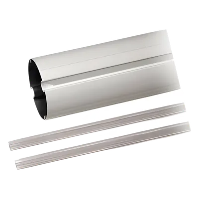 Mástil tubular CAME 001-G06000 de aluminio para barrera vehicular de 6 m