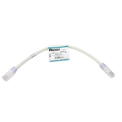 Cable de parcheo Cat 6 PANDUIT NK6PC1Y de 30 cm en blanco