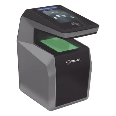 Lector de huella sin contacto / Multiformato MIFare, DESFire, Prox HID, iCLASS, QR / IP65 / PoE / Captura 4 dedos
