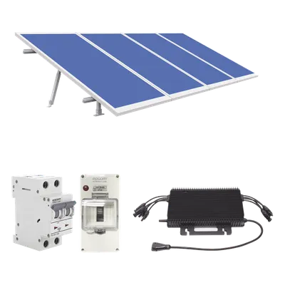 Kit Solar Interconexión / 1.8 kW Pico / 220 Vca / Microinversor 2 kW / 4 Módulos 450 W / Montaje y Protecciones Incluidos