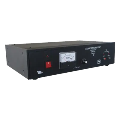 Transmisor de TV / 10 W RMS / VHF Canales 2-13 / Ajuste Frontal 0-10 W / RCA A/V / 50Ω UHF / 110-220 VAC