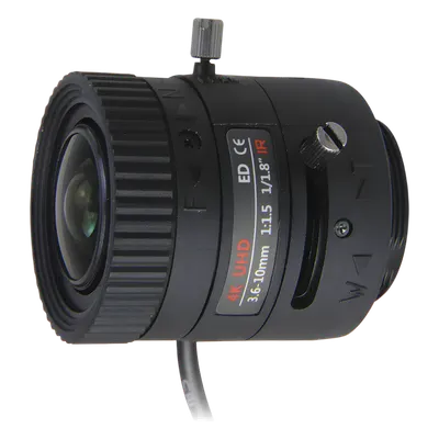 Lente Varifocal / 3.6-10 mm / 4K / Iris Automático DC / Día/Noche / Formato 1/1.8 / Apertura f/1.8