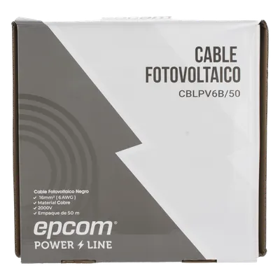 Cable fotovoltaico EPCOM POWERLINE CBLPV6B/50 de 16 mm² y 50 m