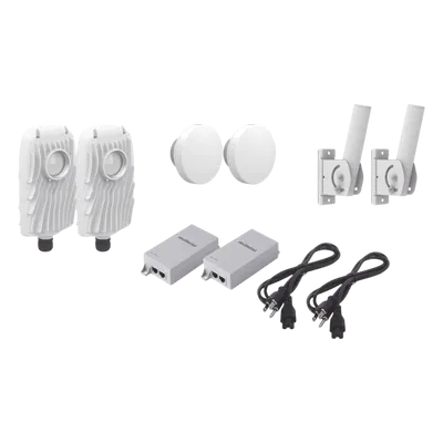 Kit Punto a Punto / 1.5 Gbps / 4.9-6.4 GHz / 12 dBi / 2 km (1.2 mi)