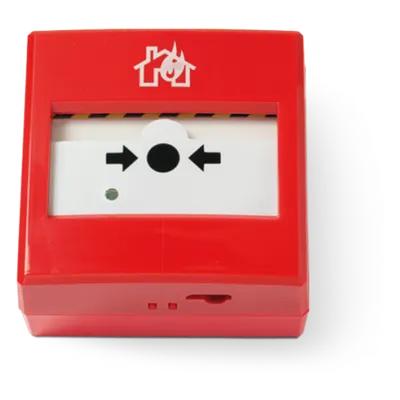 Pulsador Manual de Alarma INIM ELECTRONICS EC0020 con Dirección Automática y LED Multicolor