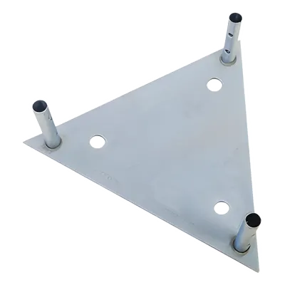 Base para Tramo STZ60G con Placa 1/2", Niple de 3/4", Galvanizado por Inmersión en Caliente.