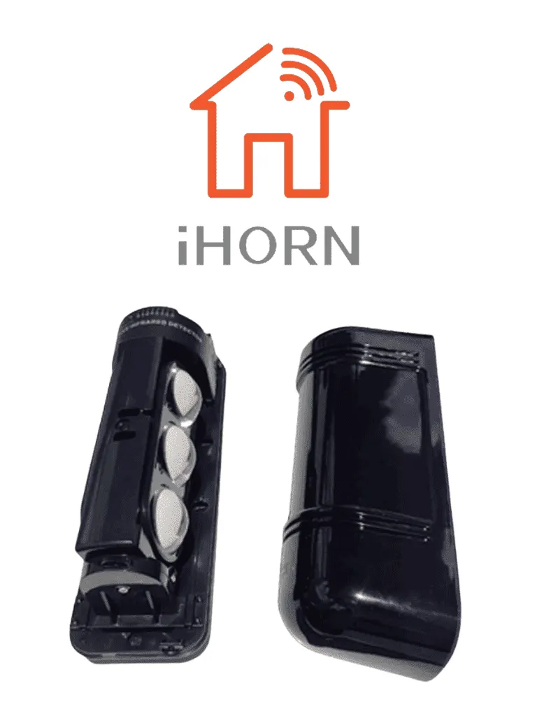 Detector perimetral HORN ABE-100 de triple haz y alcance de 100 m