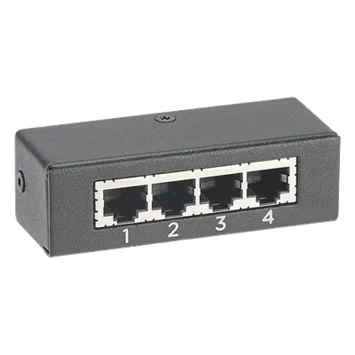 Hub de Sensores / 4 Puertos / Conexión UTP Cat.5e / Plug and Play / Hasta 6 Sensores por iPDU / 5 VCC