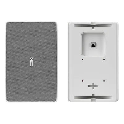 Altavoz de Pared PoE Dante / 6.5 pulgadas / 2 Vías / PoE++ 30W Pico / DSP Integrado / Mixer 2 Canales / UL1480A / VESA 75 mm / 0.54 ft