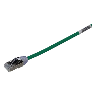 Patch Cord Cat6A / 28 AWG / S/FTP / CM/LS0H / 20 cm (0.66 ft) / Verde