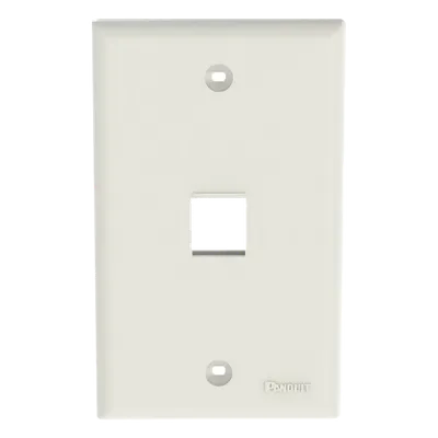 Placa de pared Panduit NK1FNIW para un módulo keystone