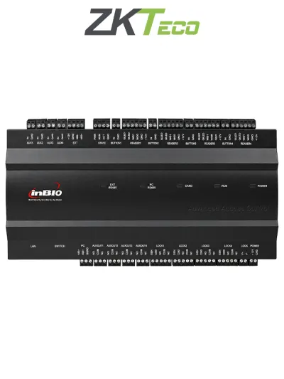 ZKTECO InBio460 - Panel de Control de Acceso Biométrico para 4 Puertas con 3,000 Huellas, 30,000 Tarjetas, 100,000 Eventos, TCP/IP, RS-485 y Tecnología Pull e Integración vía PullSDK