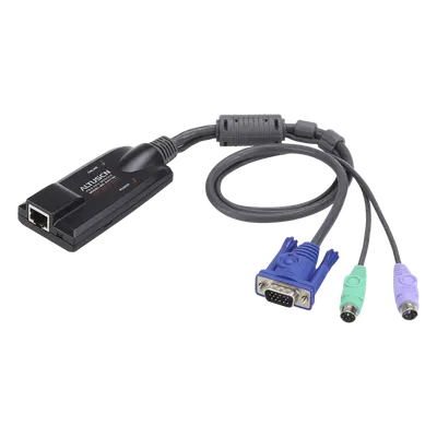 Adaptador KVM / DVI-USB / 2 Puertos / Selector Remoto / 0.15 kg / 3.54 x 1.69 x 0.86 in