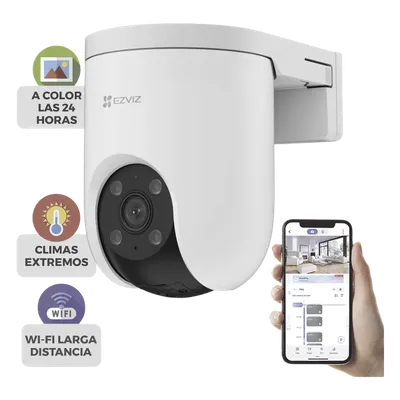 Cámara PT IP EZVIZ H8C 5MP 3K con visión nocturna y giro 360°