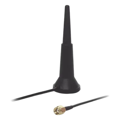 Antena WiFi Doble Banda / 2.4-5.9 GHz / 3 dBi / RP-SMA / 1.5 m (4.9 ft) / Magnética