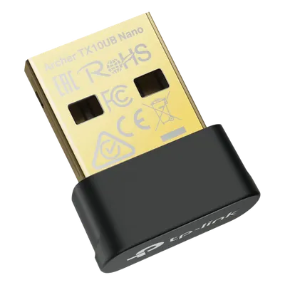 Adaptador USB Nano Wi-Fi 6 / Dual Band 900 Mbps / Bluetooth 5.3 BLE / WPA3 / 1024-QAM / OFDMA / MU-MIMO / 0.76 × 0.62 × 0.29 in