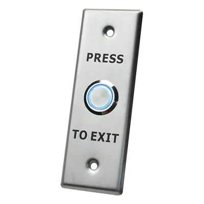 Botón de salida AccessPRO ACCESS40 con aro iluminado e IP65