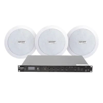 Kit de sonido ambiental EPCOM PROAUDIO SF120DTB/3CS de 120 W