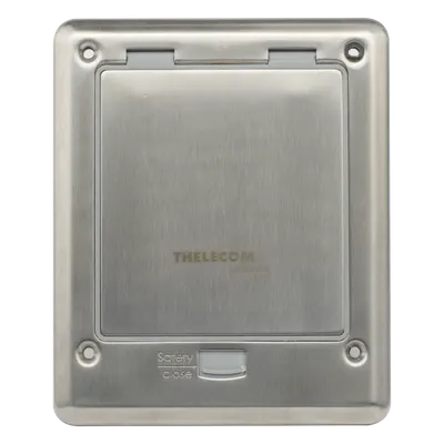 Caja de Piso / IP66 Cerrada / 120 kg Carga / 17.4x14.3x8 cm / Aluminio / TIA/EIA