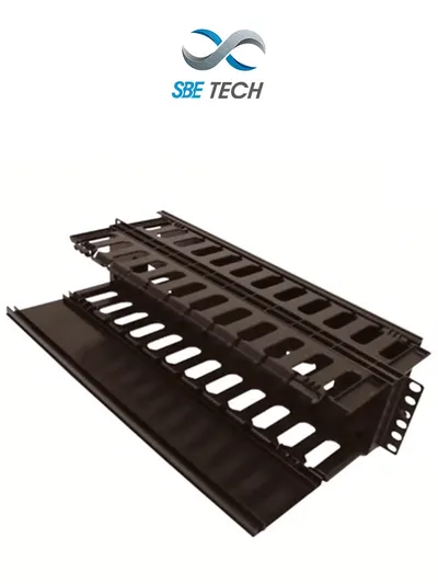Organizador horizontal SBE TECH SBE-OH2URD para rack de 19 pulgadas