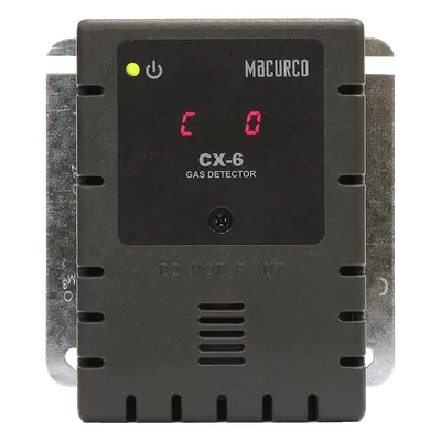 Detector de Gas Fijo MACURCO CX-6 con Detección CO y NO2, Activación Automática