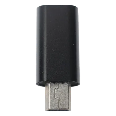 Adaptador USB / USB-C Hembra a Mini USB Macho / Carga y Datos / Diseño Compacto