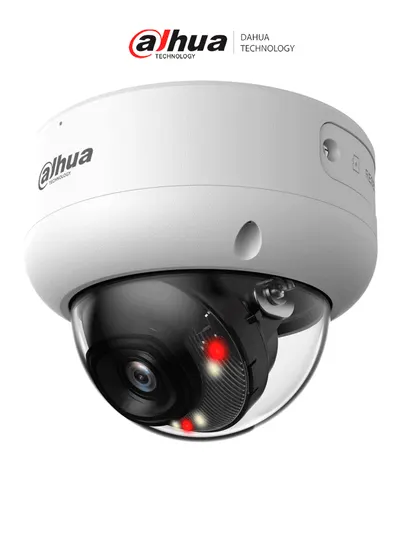Cámara domo IP Dahua DH-IPC-HDBW3449E-AS-IL de 4 MP con WizSense