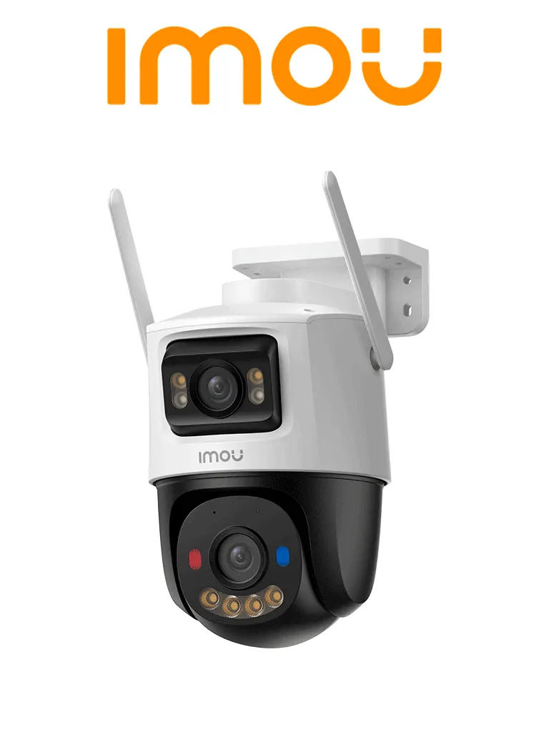 IMOU Cruiser Dual Pro 8MP (IPC-S7XFN-8U0WED-imou)- Cámara IP PT Dual Wifi 6,. 8MP Lente Fijo de 4 MP + y Lente PT 4 MP,Audio Bidireccional