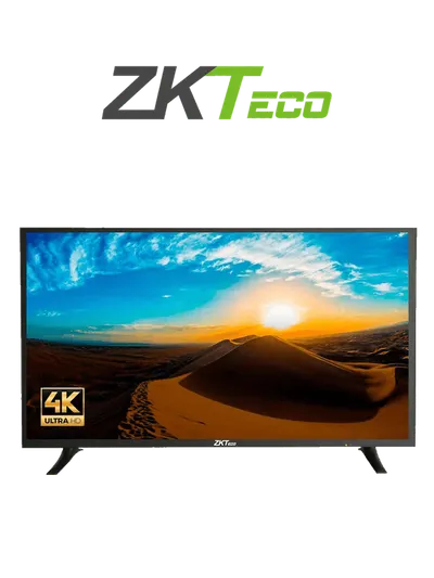 ZKTECO ZD434K-Monitor LED UHD Profesional de 43 pulgadas / Resolución 3840 x 2160 / 2 Entradas de video HDMI y 1 VGA / Altavoces Incorporados / Ángulo de Visión Horizontal 170° /  Soporte VESA / Operación 24/7 /  Incluye Cable HDMI