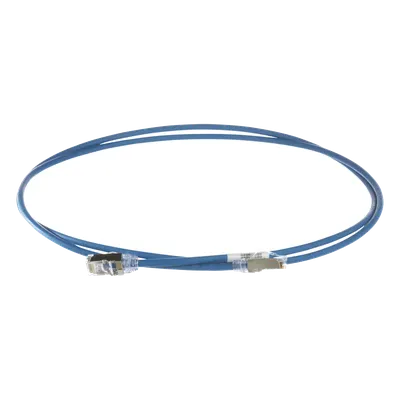 Patch Cord Cat6A / 28 AWG Diámetro Reducido / S/FTP Blindado / CM/LS0H / 1.5 m (4.92 ft) / Azul