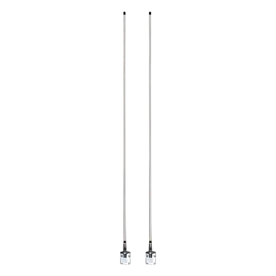 Antena Móvil CB / Banda Civil 26.960-27.400 MHz / Dual 3 ft / Fibra de Vidrio / Montaje Espejo / Cable RG-58 5.4 m (17.7 ft)